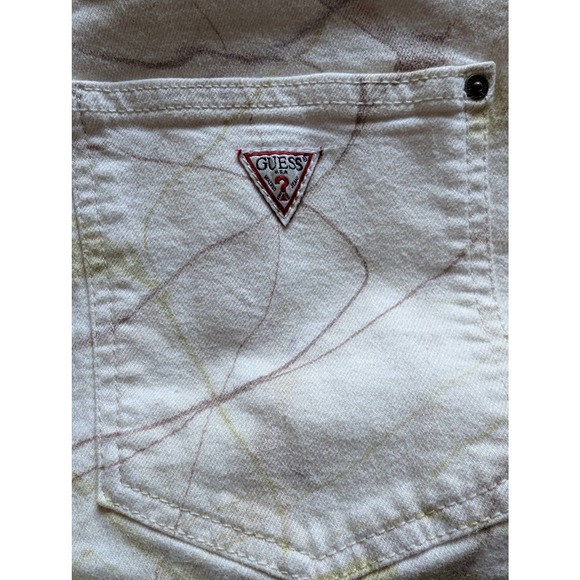 Guess Marble Print Mom Jeans Size 26 - Picture 10 of 16